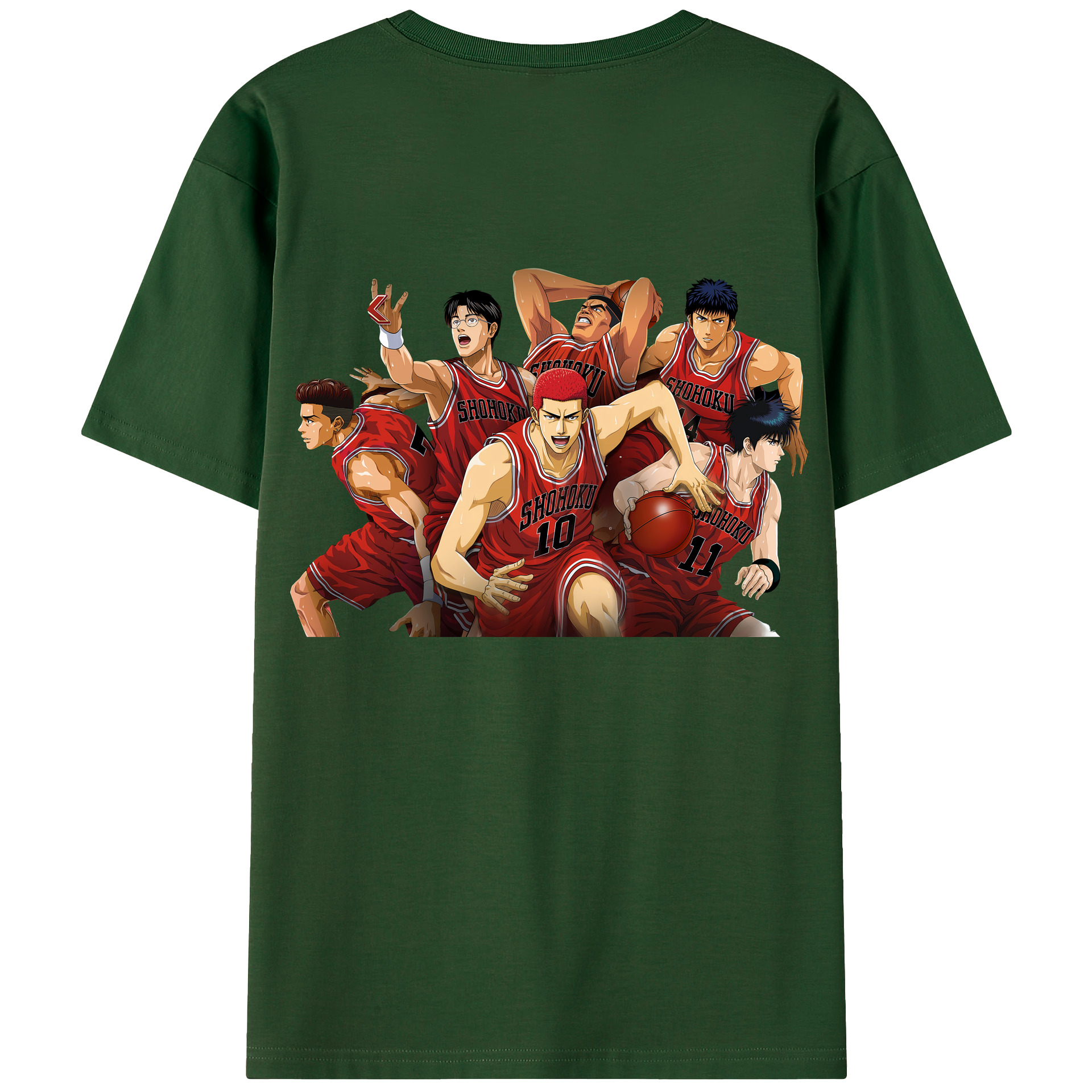 SLAM DUNK／スラムダンク 綿100％半袖Tシャツ（背面プリント）